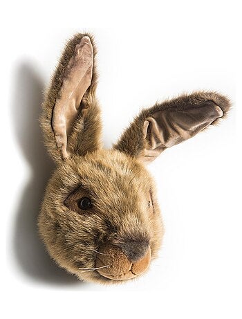 Peluche trophée mural Forêt Lièvre Brun Lewis