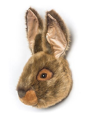 Peluche trophée mural Forêt Lièvre Brun Lewis