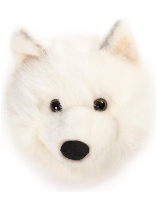 Peluche trophée mural Polaire Loup blanc Lucy - Kiabi
