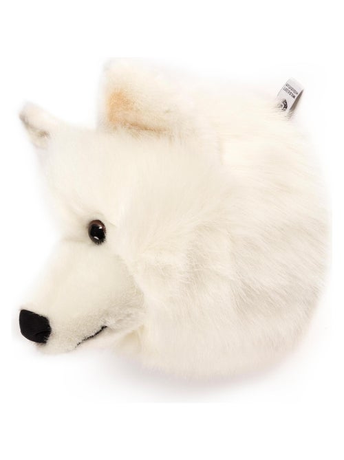 Peluche trophée mural Polaire Loup blanc Lucy - Kiabi