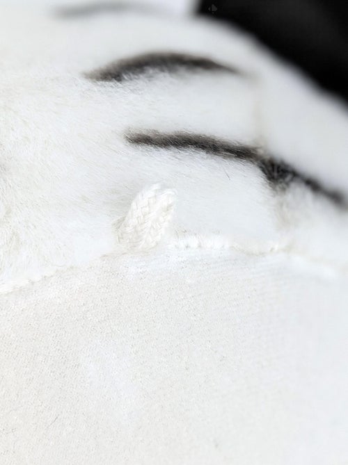 Peluche trophée mural Polaire Tigre Blanc Albert - Kiabi