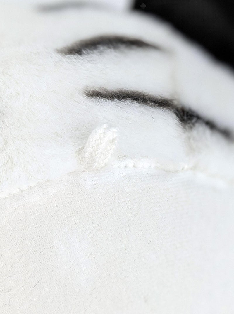 Peluche trophée mural Polaire Tigre Blanc Albert Blanc - Kiabi