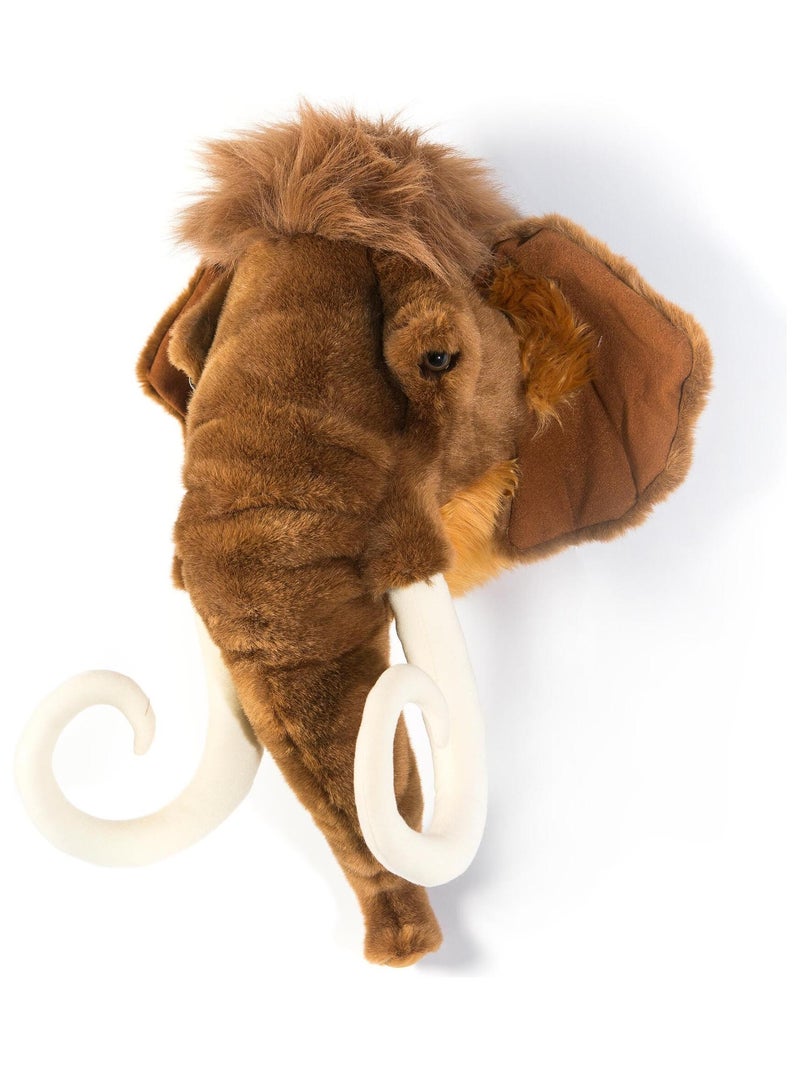Peluche trophée mural Préhistorique Mammouth Arthur Marron - Kiabi