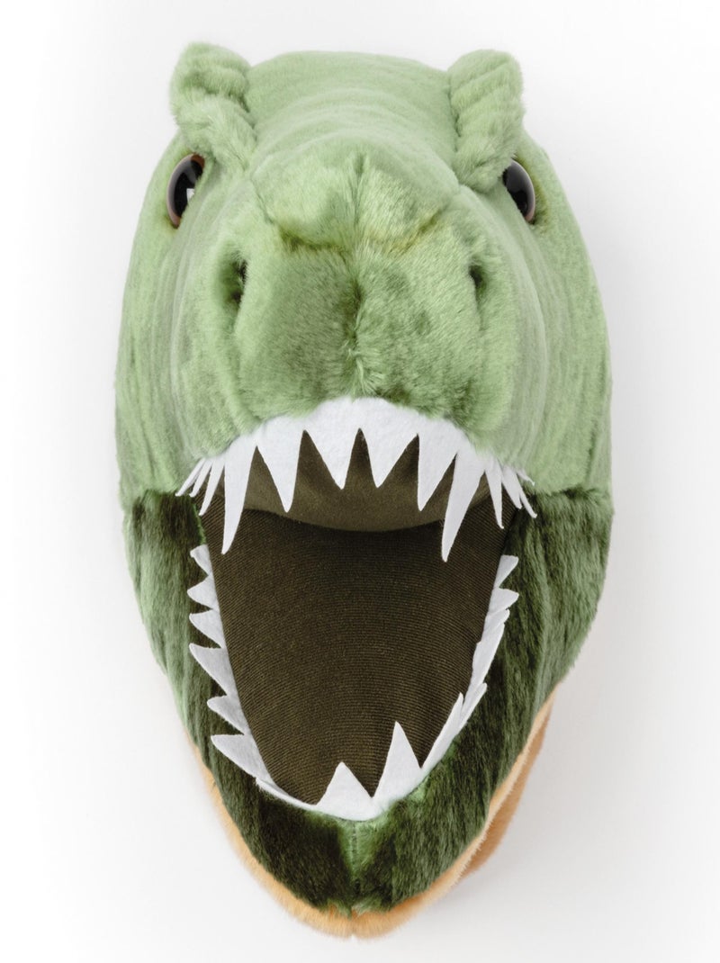 Peluche trophée mural Préhistorique T Rex Hendrix Vert - Kiabi