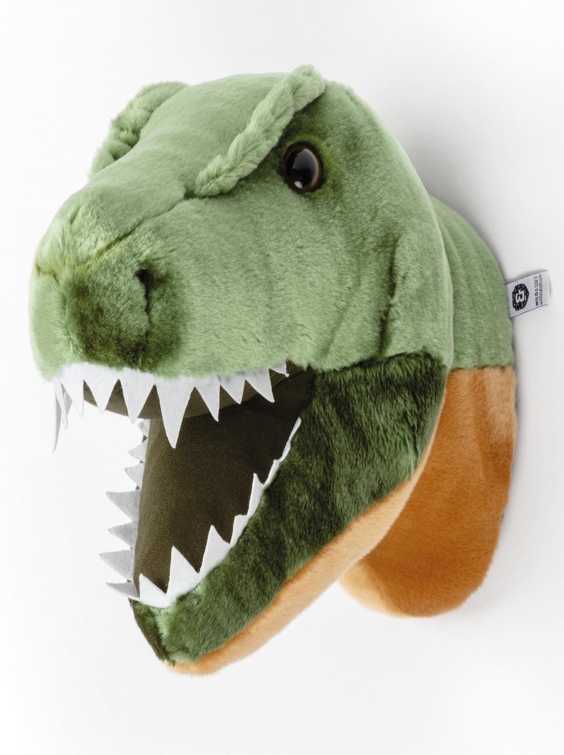 Peluche trophée mural Préhistorique T Rex Hendrix Vert - Kiabi