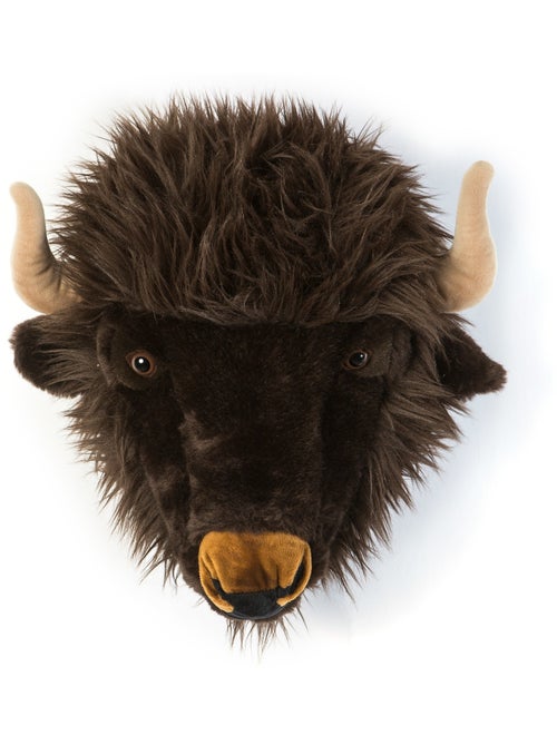 Peluche trophée mural Savane Buffle Alex - Kiabi