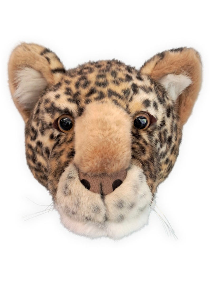 Peluche trophée mural Savane Charlie le Léopard Marron - Kiabi