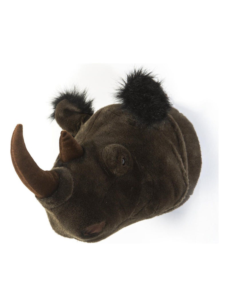 Peluche trophée mural Savane Rhinocéros Michael Gris - Kiabi