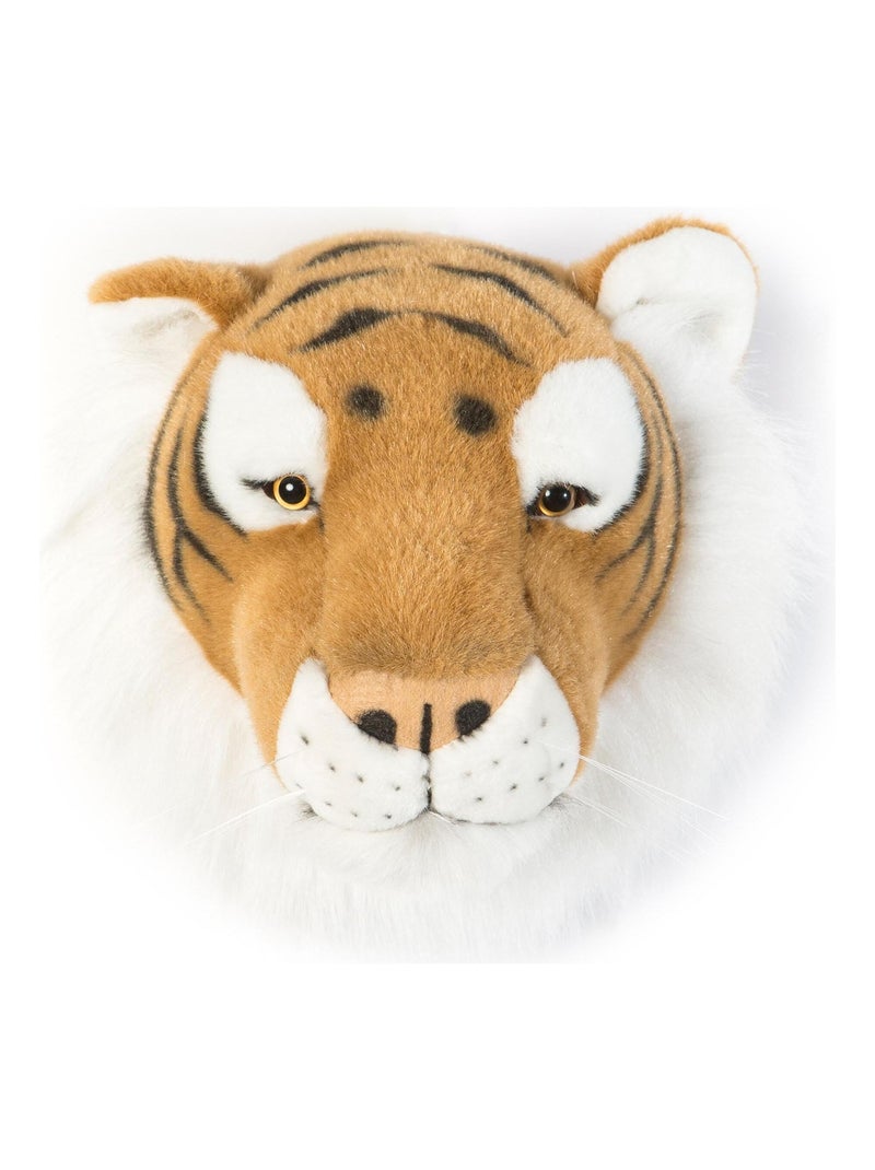 Peluche trophée mural Savane Tigre Félix Marron - Kiabi