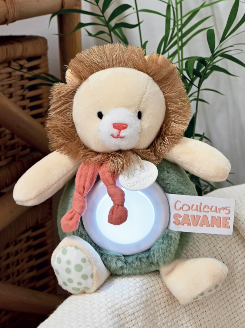 Peluche veilleuse lion 15 cm Vert - Kiabi