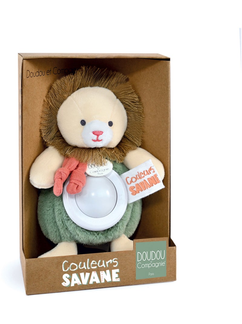 Peluche veilleuse lion 15 cm Vert - Kiabi