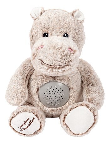 Peluche Veilleuse musicale - Projecteur d'étoiles -Léo l'Hippo