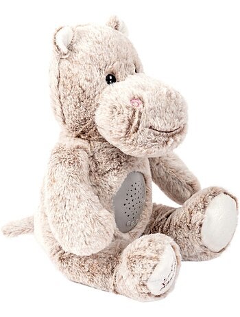 Peluche Veilleuse musicale - Projecteur d'étoiles -Léo l'Hippo