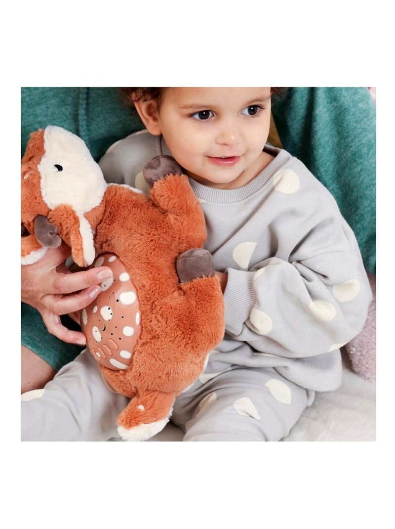 Peluche veilleuse projecteur d'étoiles Faon Marron - Kiabi