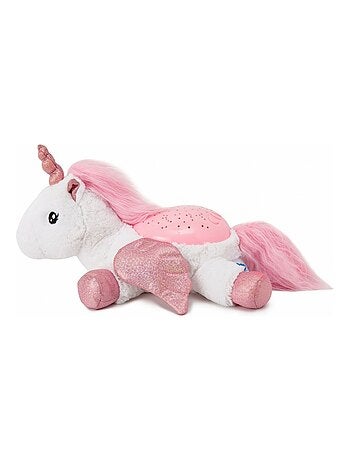 Peluche veilleuse projecteur d'étoiles Licorne