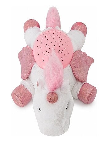 Peluche veilleuse projecteur d'étoiles Licorne