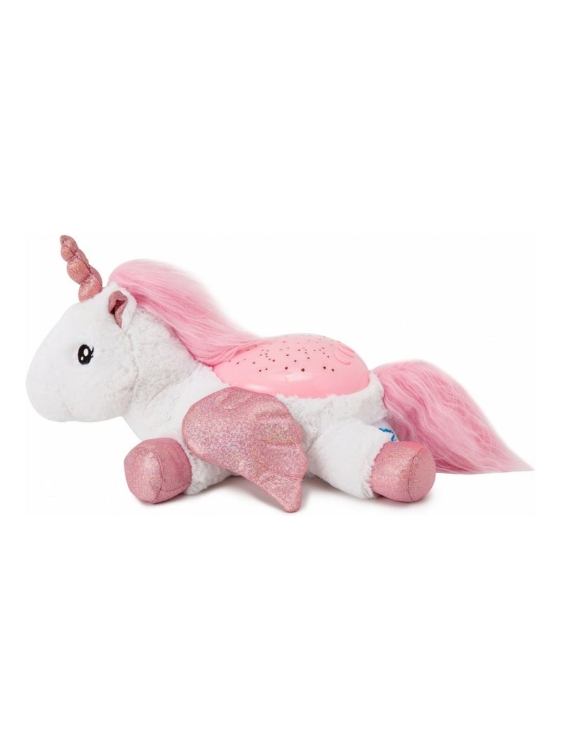 Peluche veilleuse projecteur d'étoiles Licorne Rose - Kiabi