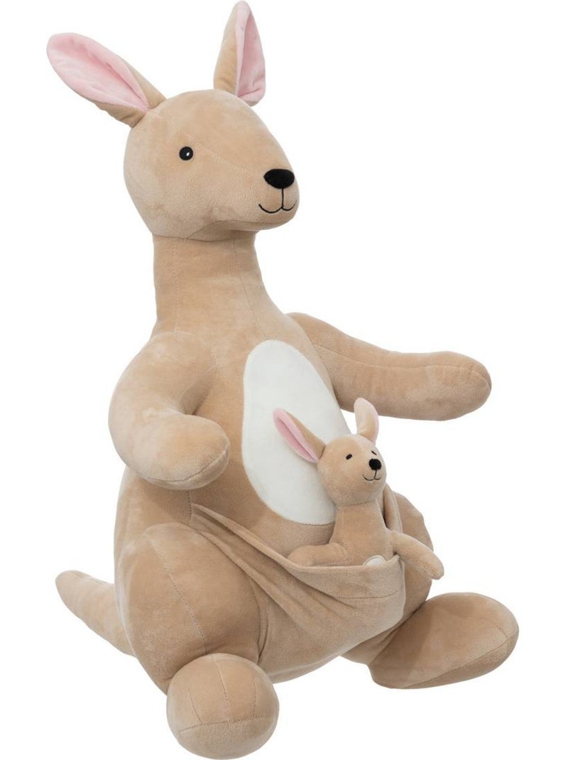 Peluche XL kangourou BLAKE Beige - Kiabi
