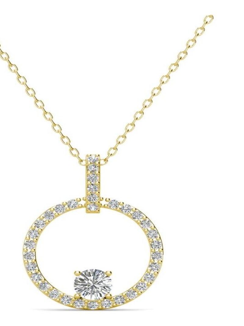 Pendentif Amory - Doré et cristal Doré/or - Kiabi