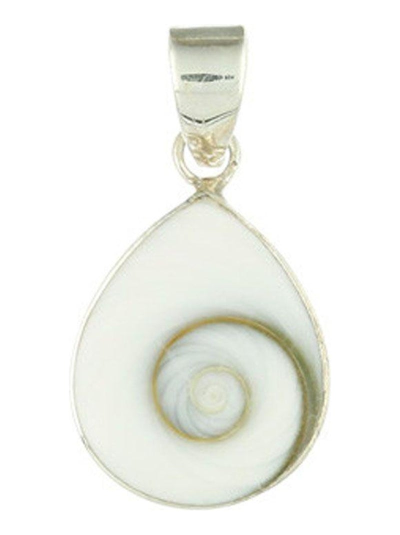 Pendentif argent et oeil de ste lucie Blanc - Kiabi