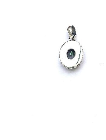 Pendentif argent et topaze mystique, Bijoucolor