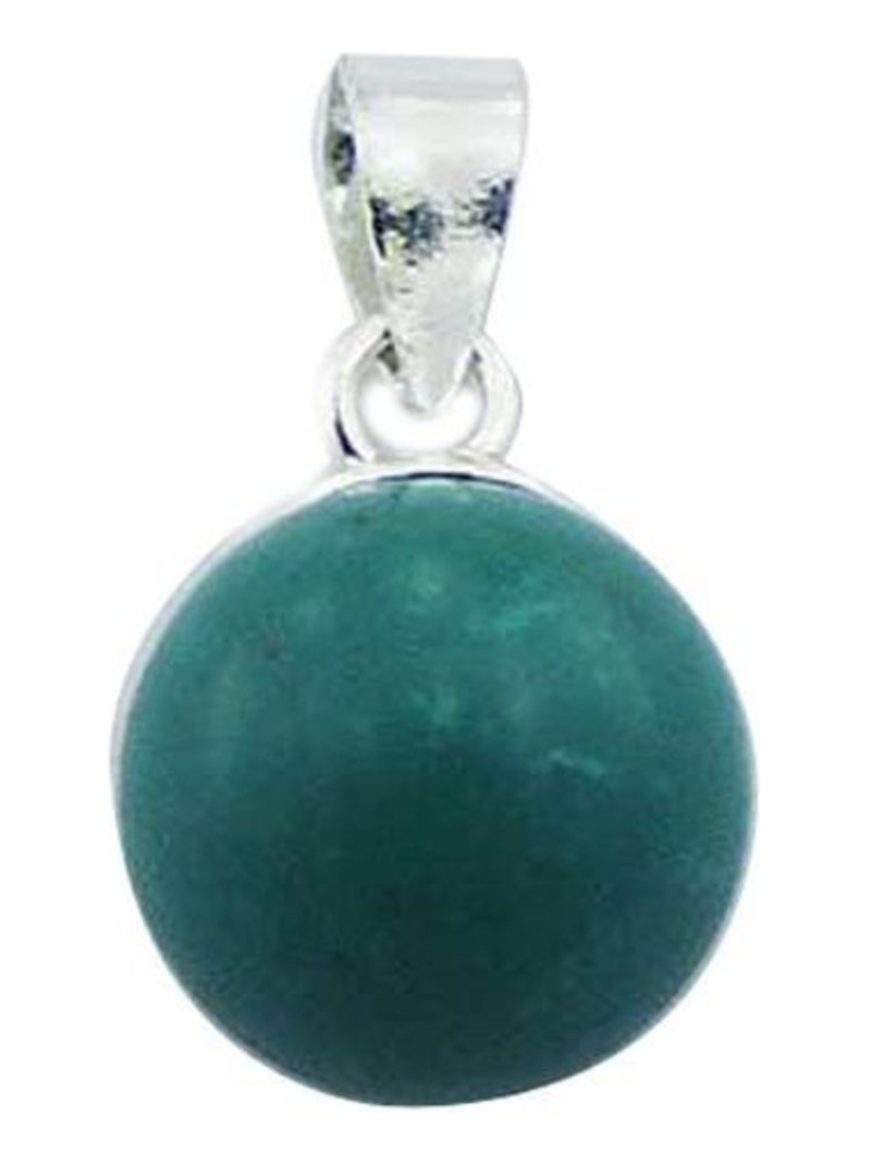 Pendentif en argent et turquoise, Bijoucolor Argent - Kiabi