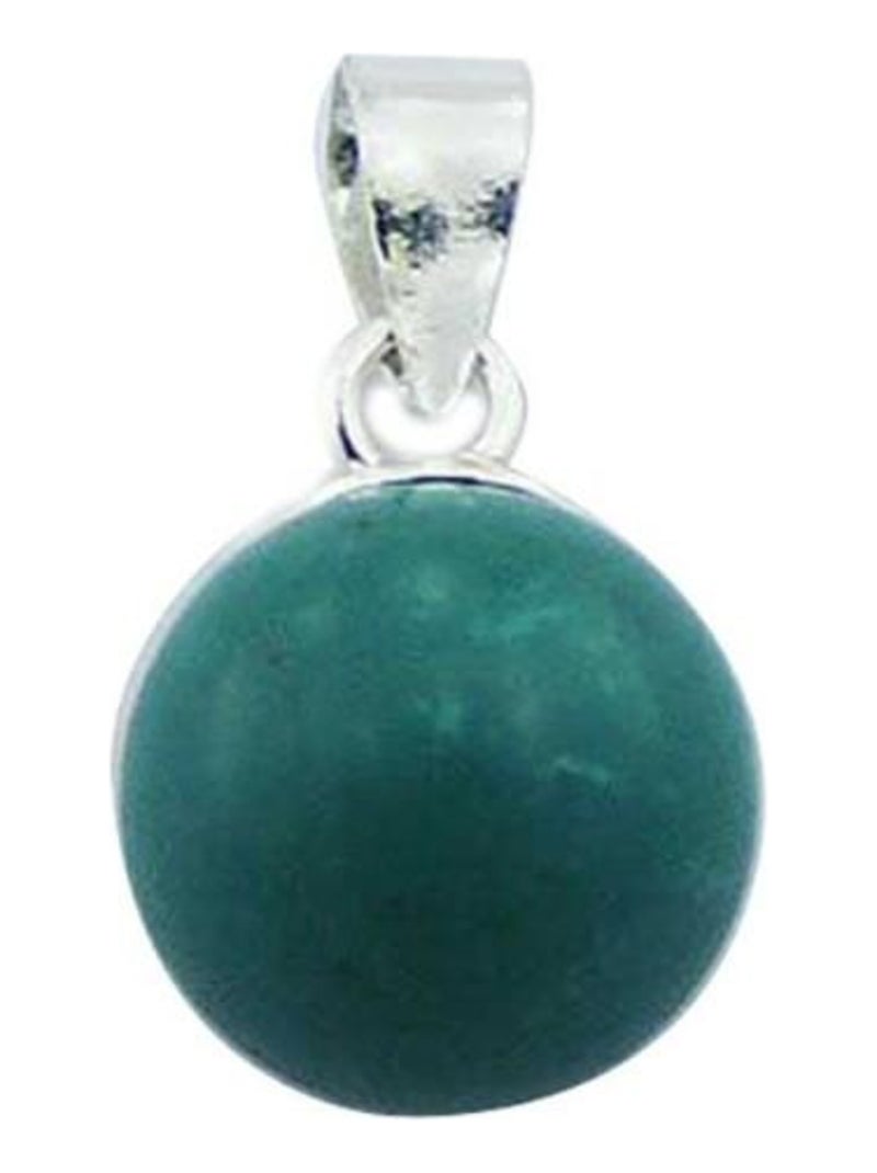 Pendentif en argent et turquoise, Bijoucolor Argent - Kiabi
