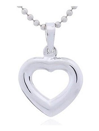 Pendentif en argent forme coeur