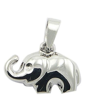 Pendentif en forme d'éléphant en argent, Bijoucolor