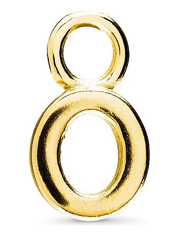 Pendentif Luxenter en argent 925 avec finition en or jaune 18K - O