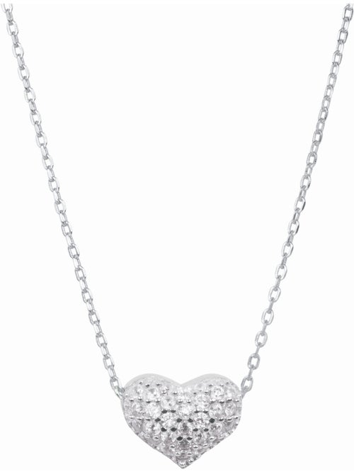 Pendentif Luxenter Love Argent et Cz - Kiabi Pendentif Luxenter Love Argent et Cz - Kiabi