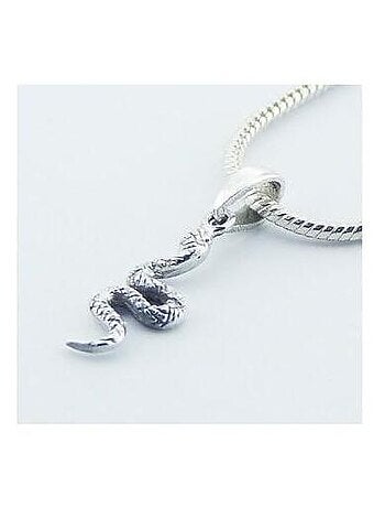 Pendentif serpent en argent