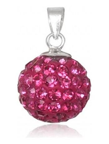 Pendentif SHAMBALLA ROSE - Diamètre 1cm