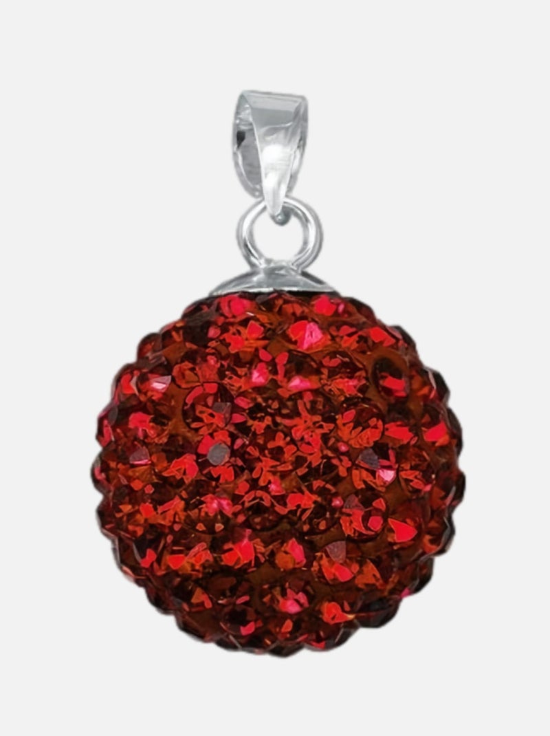 Pendentif shamballa ROUGE Rouge - Kiabi
