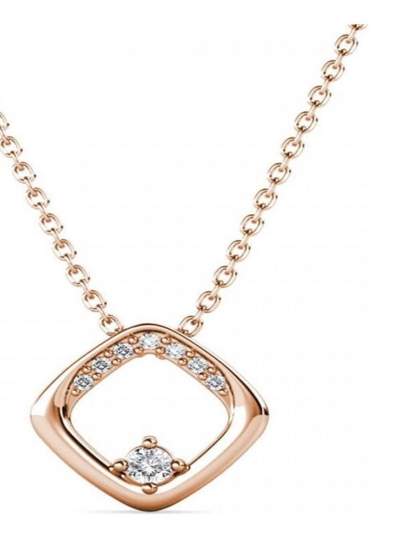 Pendentifs Adelise - Or Rosé et Cristal Transparent - Kiabi