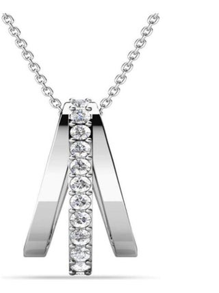Pendentifs Aurielle - Argenté et Cristal