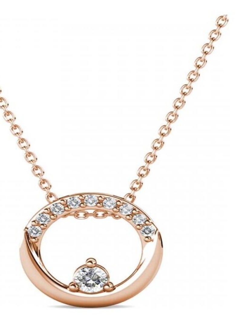 Pendentifs Clarine - Or Rosé et Cristal Transparent - Kiabi