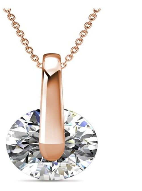 Pendentifs Classy - Or Rosé et Cristal - Kiabi