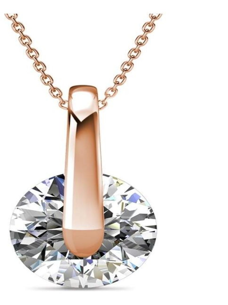 Pendentifs Classy - Or Rosé et Cristal Transparent - Kiabi
