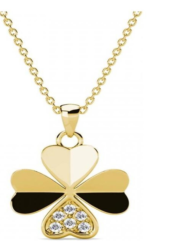 Pendentifs Clover Petal - Doré et Cristal Doré/or - Kiabi