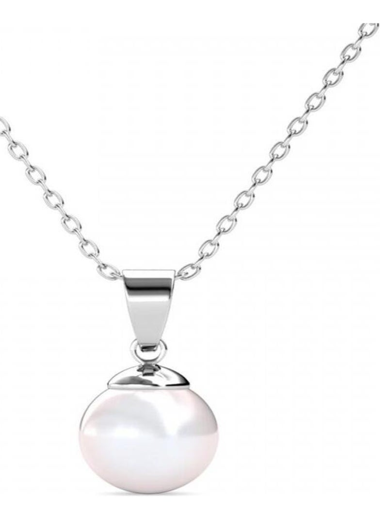 Pendentifs Full Moon Pearl - Argenté et Cristal Argent - Kiabi