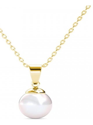 Pendentifs Full Moon Pearl - Doré et Cristal