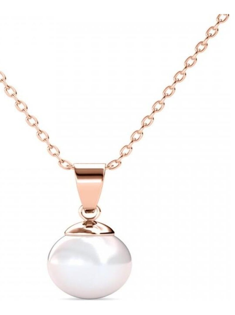 Pendentifs Full Moon Pearl - Or Rosé et Cristal Transparent - Kiabi