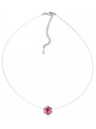 Pendentifs Invisible - Argenté et Rose