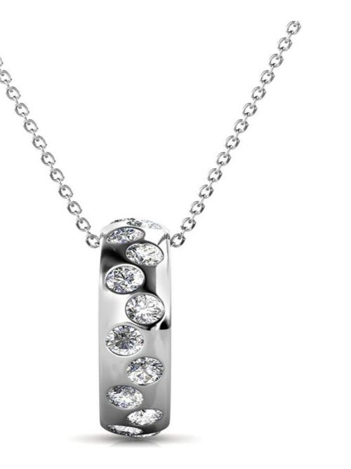 Pendentifs Joy - Argenté et Cristal - Kiabi