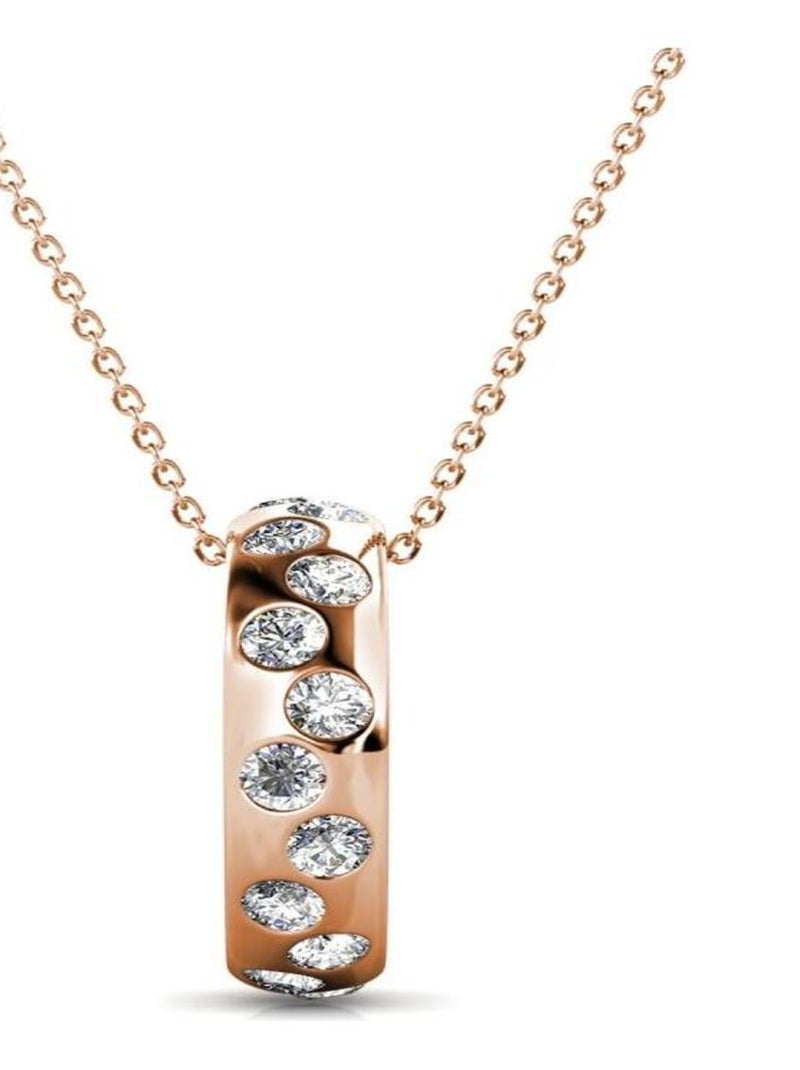 Pendentifs Joy - Or Rosé et Cristal Transparent - Kiabi