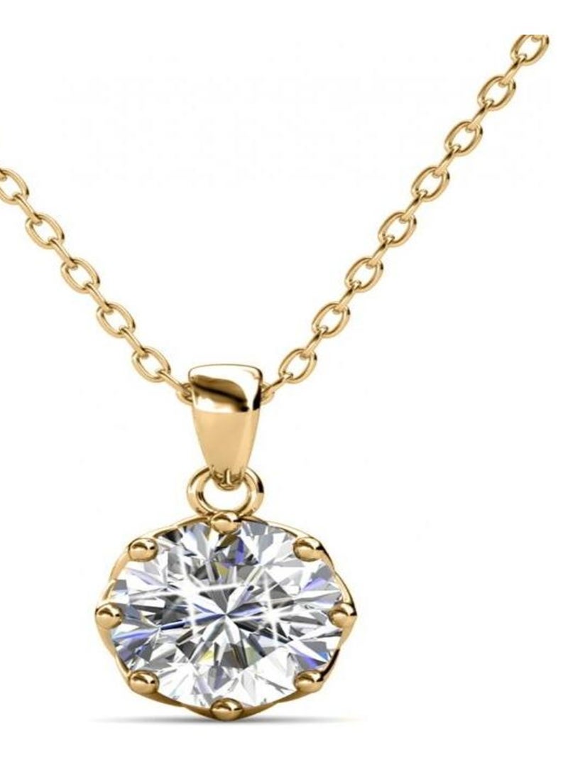 Pendentifs Lily - Doré et Cristal Doré/or - Kiabi