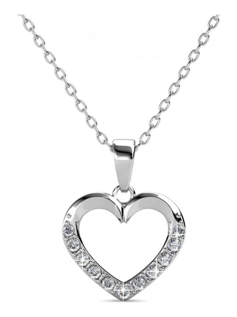 Pendentifs Lovett - Argenté et Cristal Argenté - Kiabi