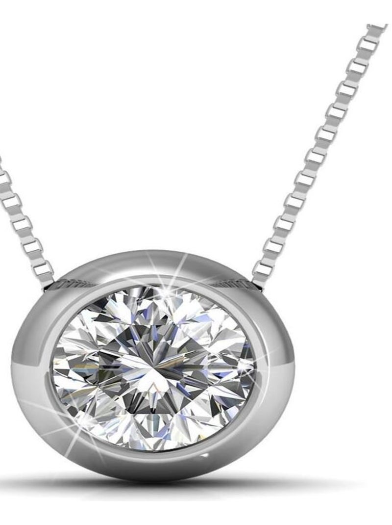 Pendentifs Moon - Argenté et Cristal Argent - Kiabi