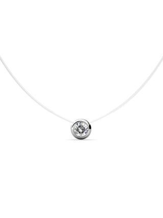 Pendentifs Moon - Argenté et Cristal